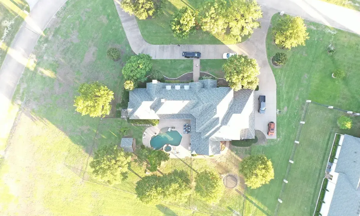 New shingle roof installation on a home in Bastrop